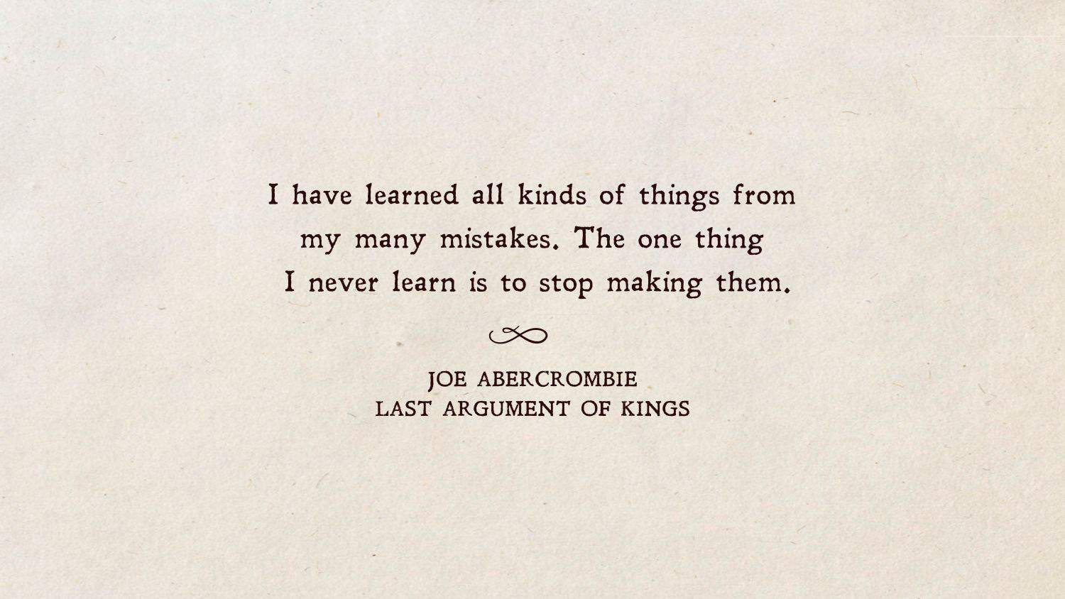 These 20 Joe Abercrombie Quotes Are Sharper Than Ninefingers’ Blade