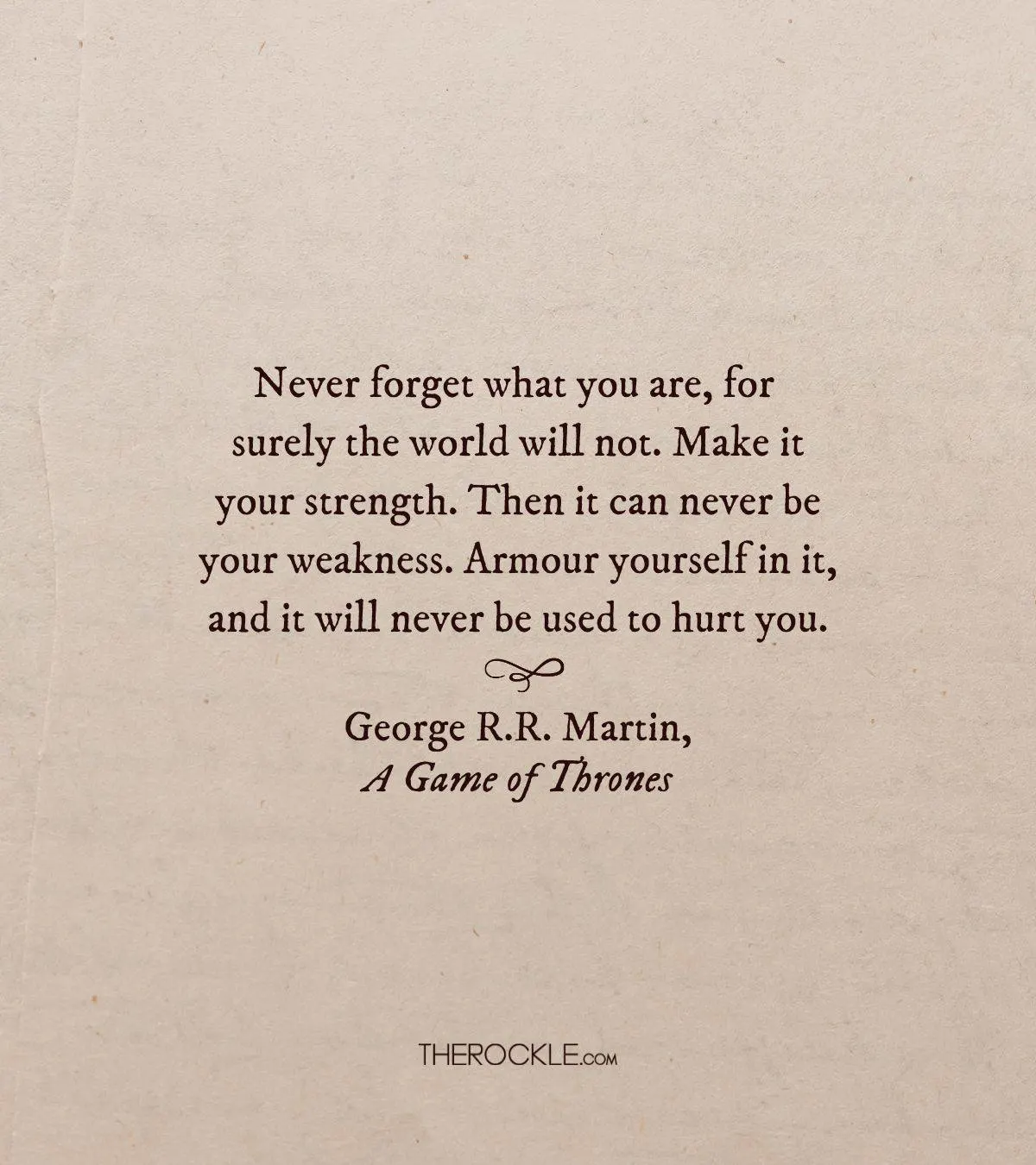 George R.R. Martin on embracing who you are