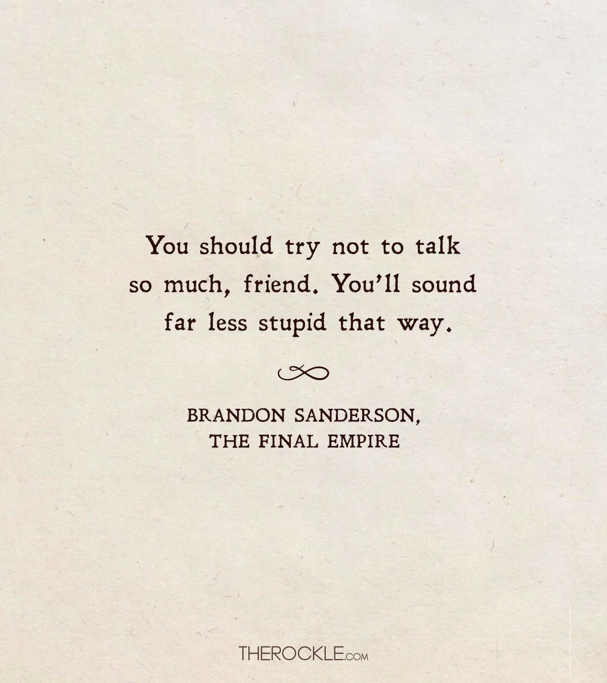 Funny Brandon Sanderson quote