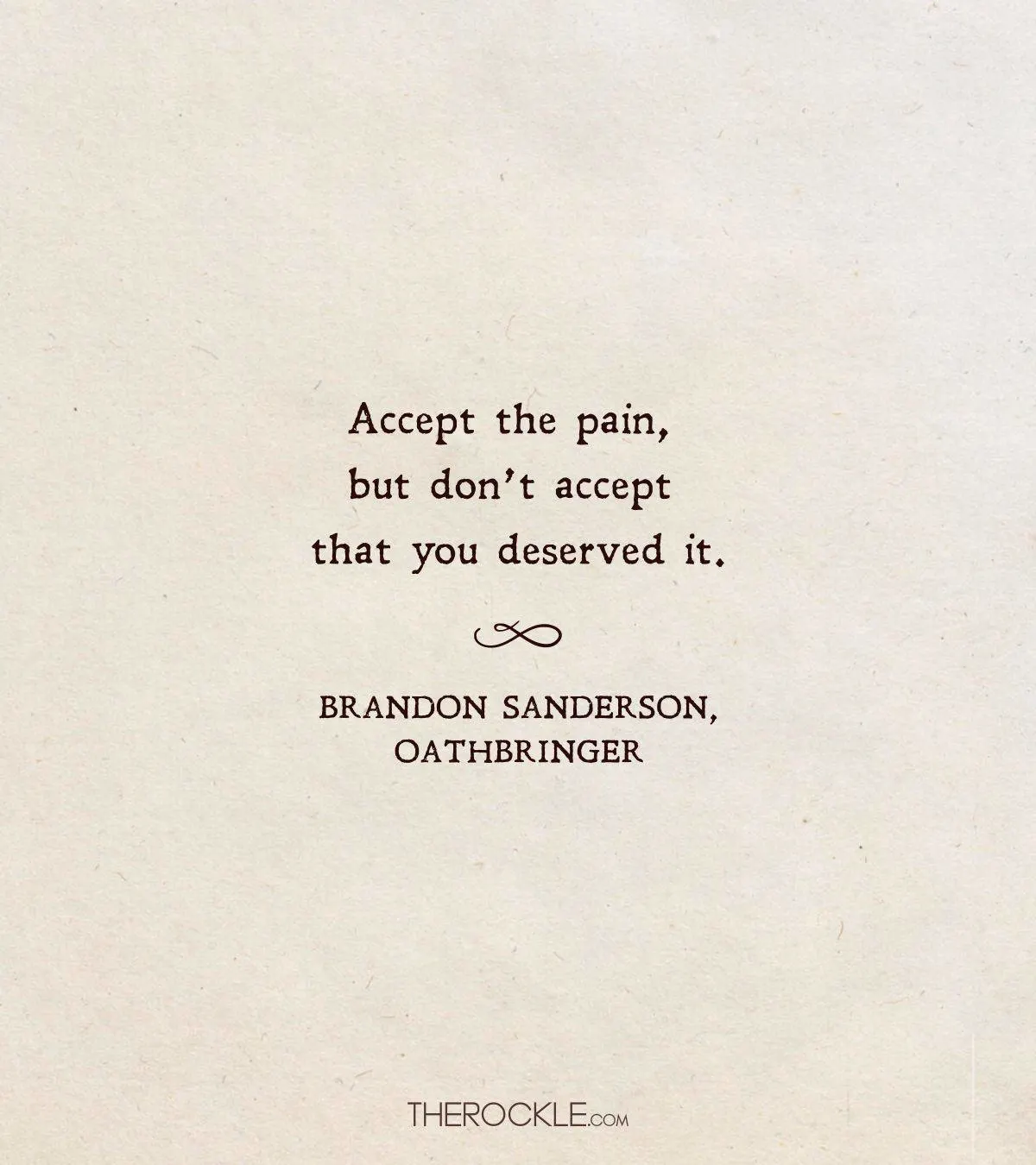 Sanderson quote on self-worth