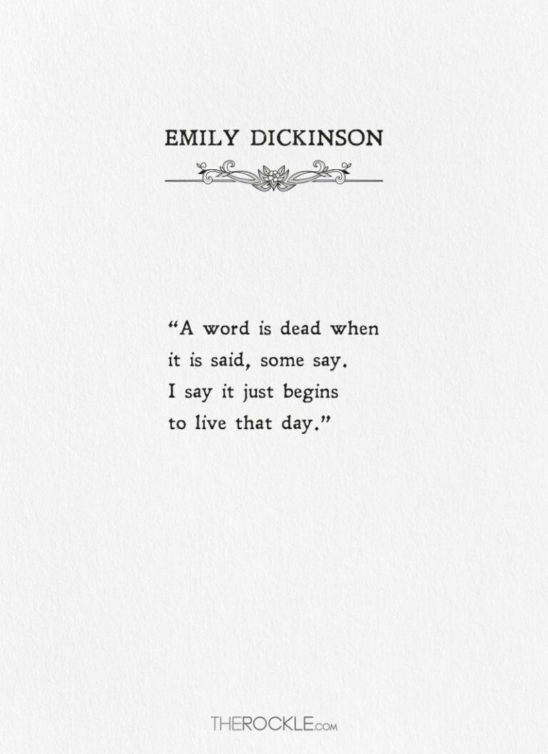 100 Beautiful Emily Dickinson Quotes To Warm Your Heart