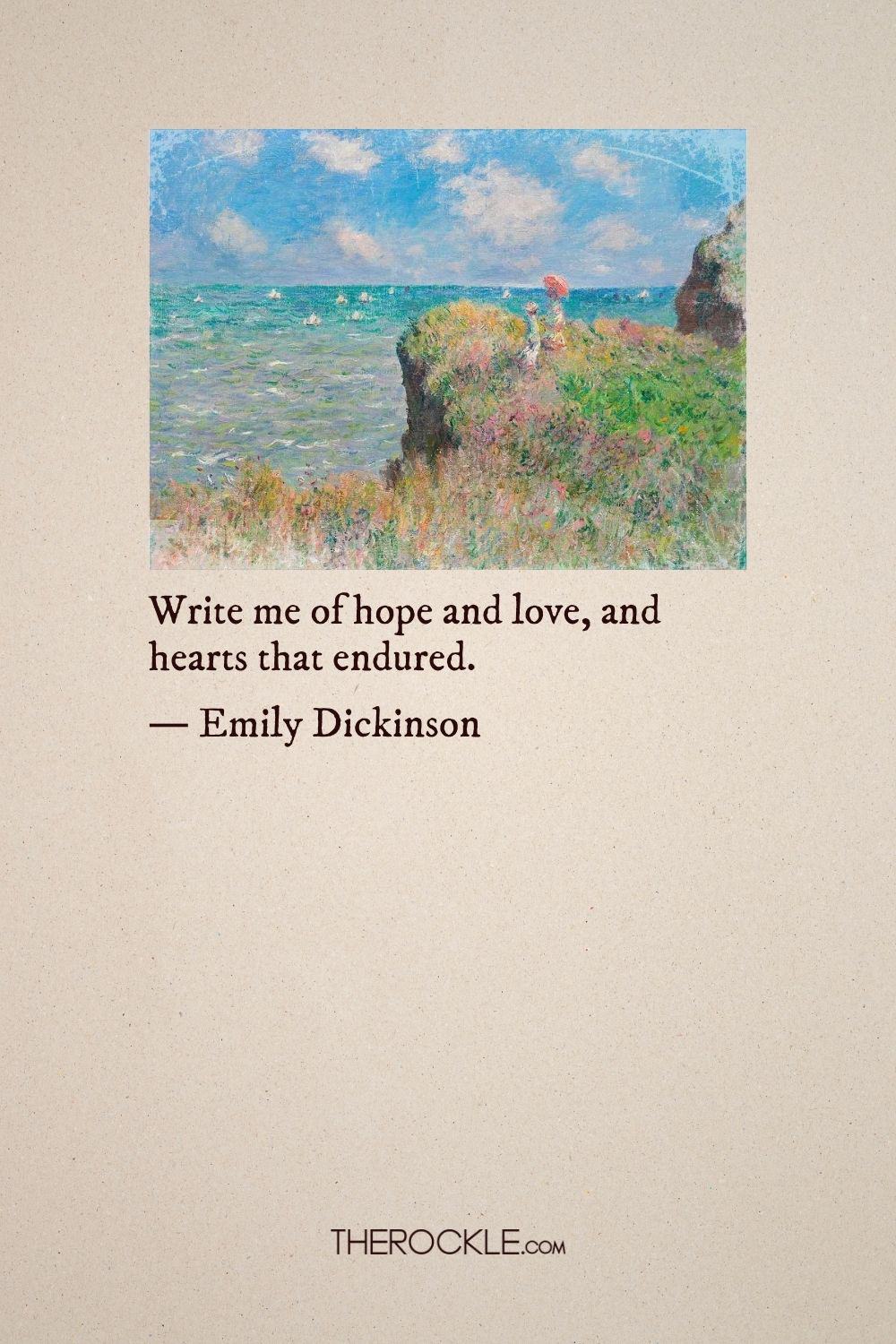Emily Dickinson on resilient hearts