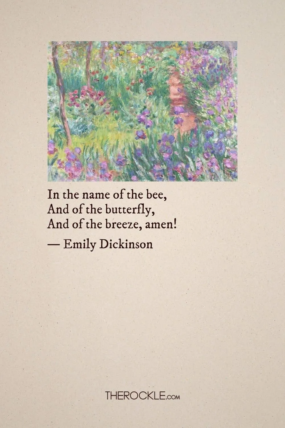 Emily Dickinson quote about the beauty of nature