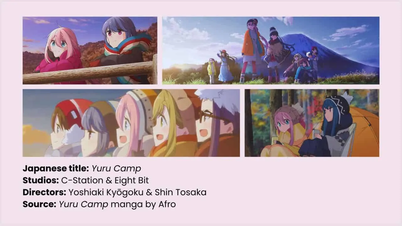 CGDCT anime Laid-Back Camp