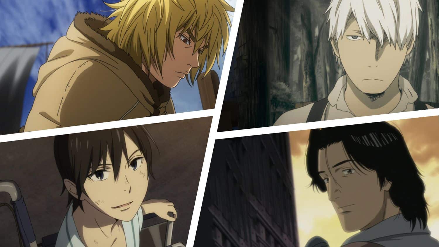 Collage of Seinen anime protagonists