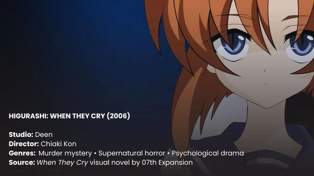 Info about dark anime Higurashi: When They Cry