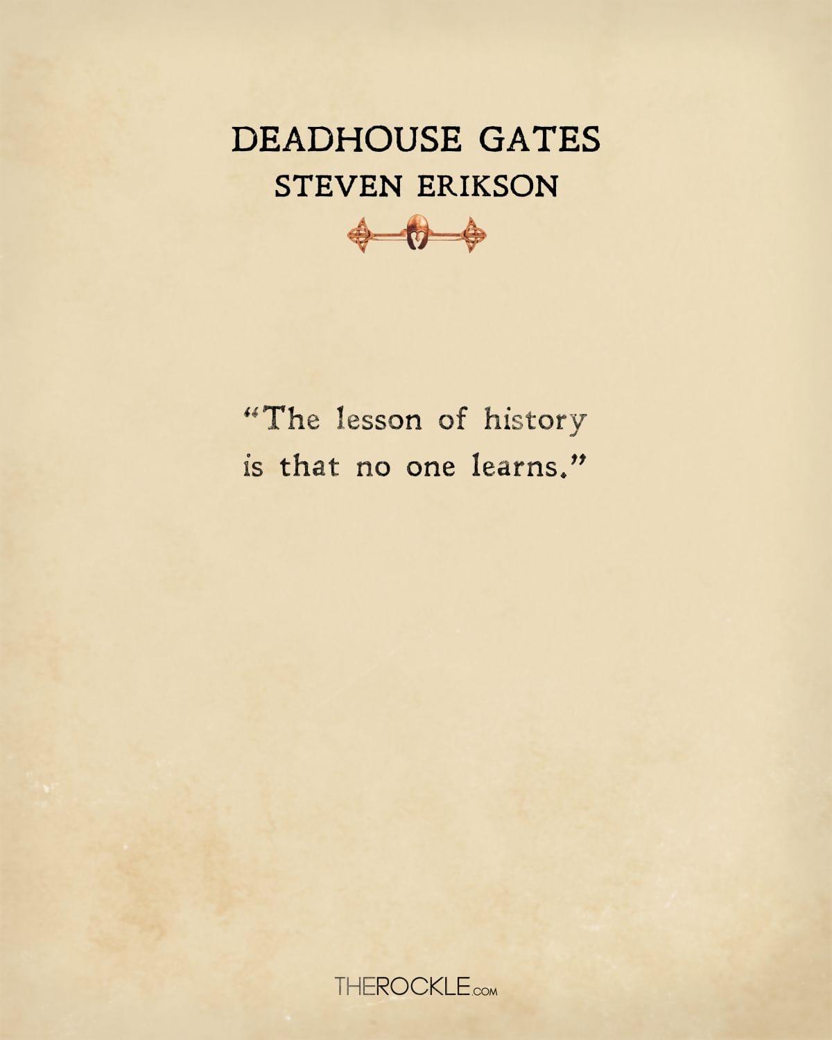 Deadhouse Gates book quote