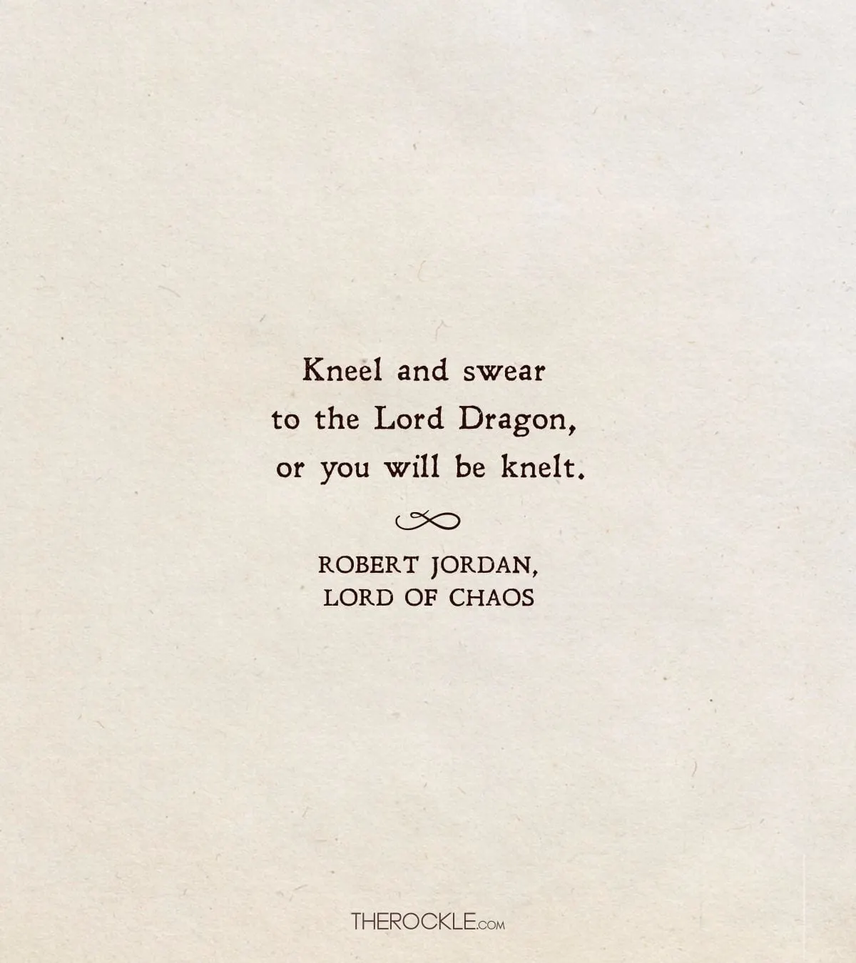 Quote from Lord of Chaos book