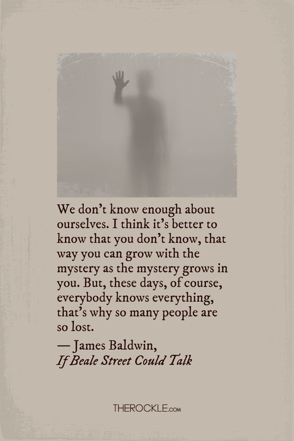 James Baldwin on the lack of self-awareness 
