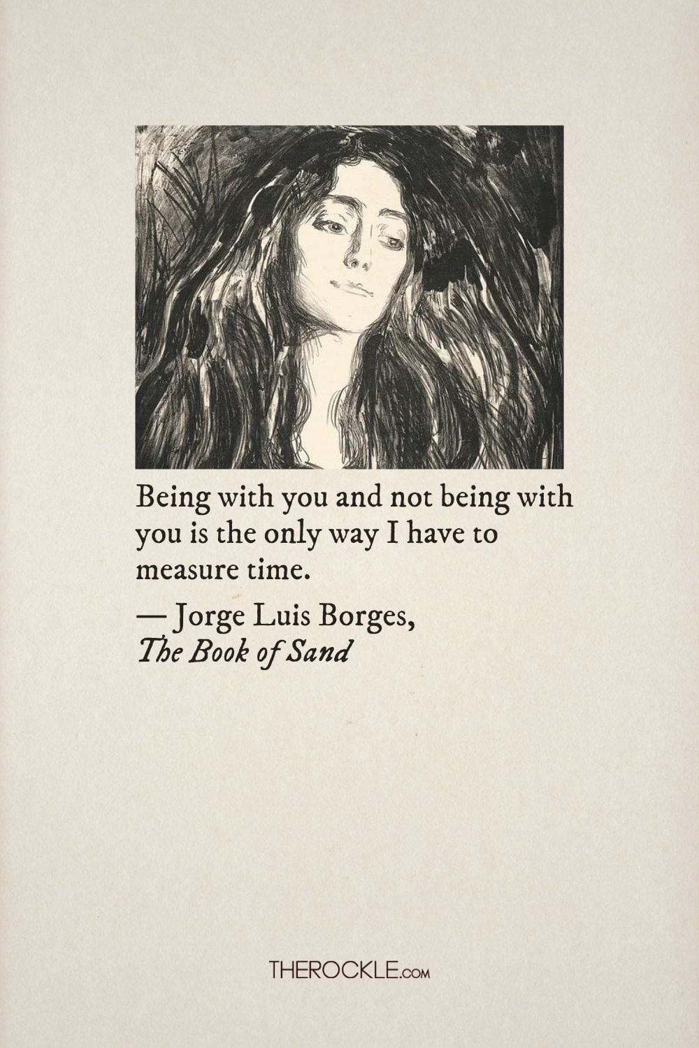 Borges quote on love and time