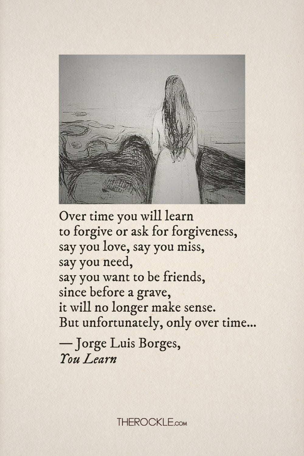 Jorge Luis Borges quote about the passage of time