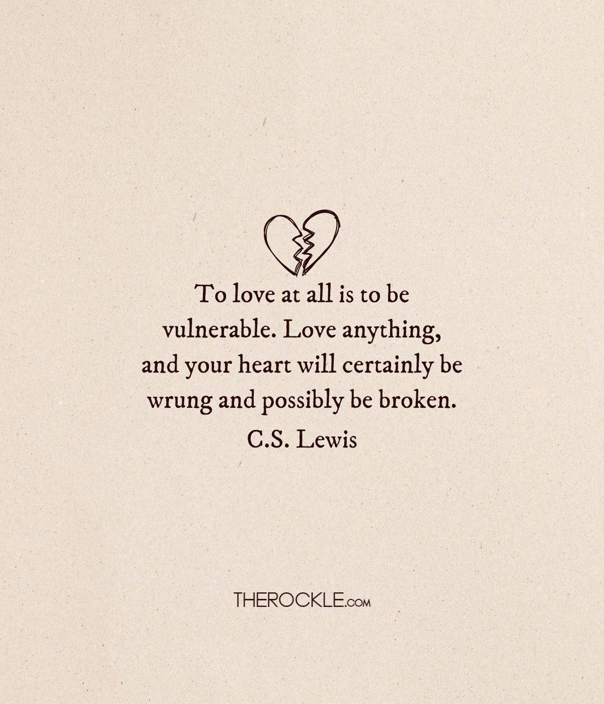 C.S. Lewis on love and vulnerability 