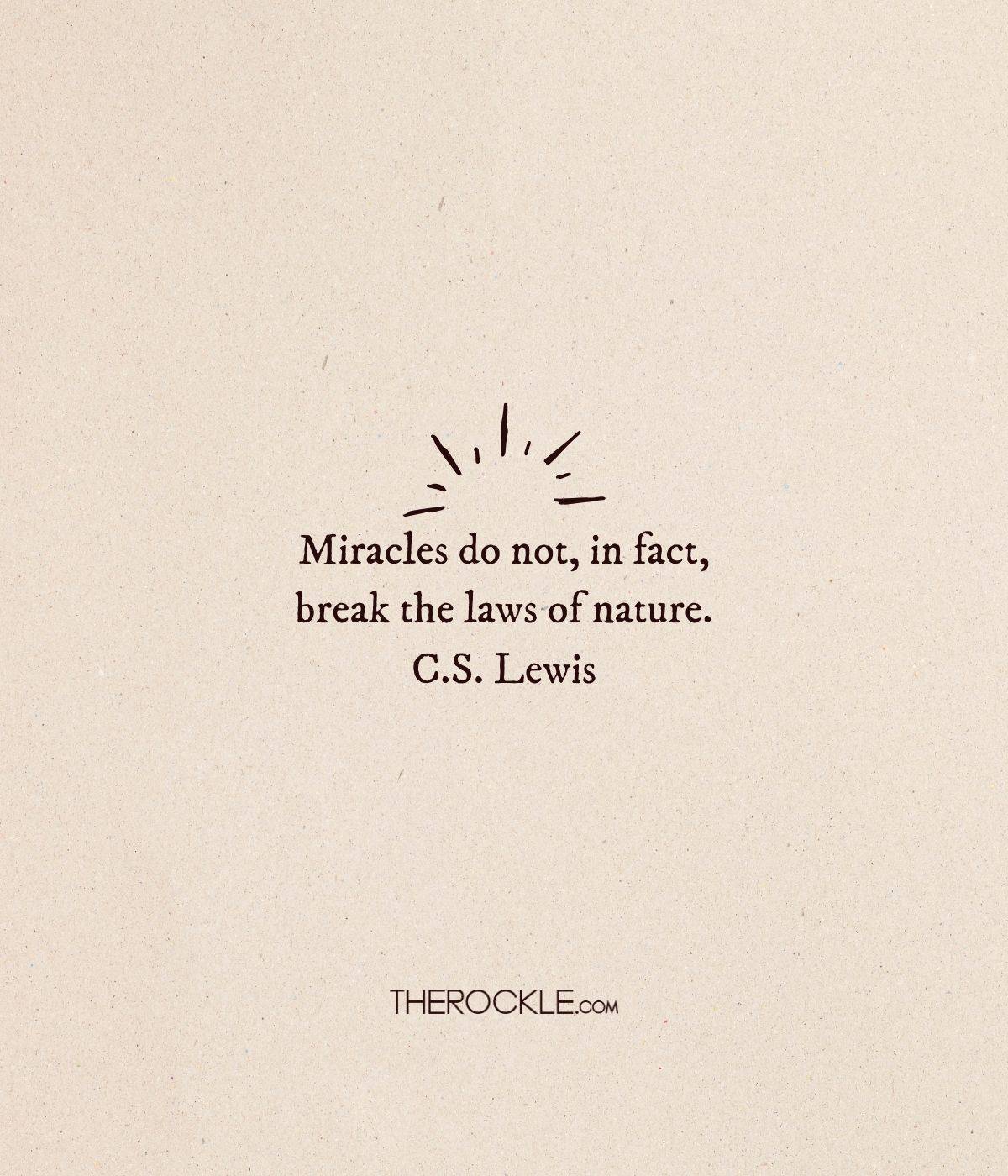 C.S. Lewis on miracles