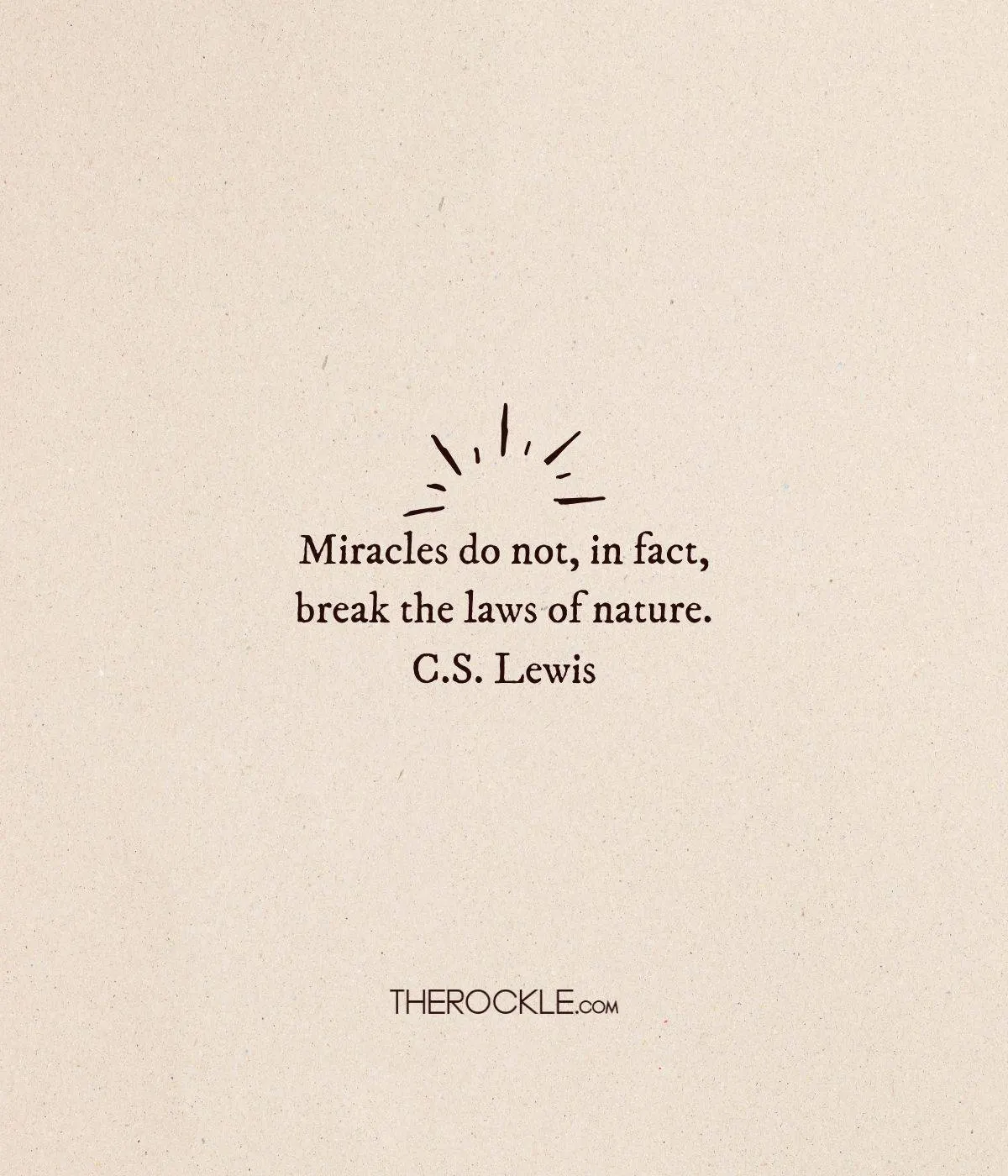 C.S. Lewis on miracles