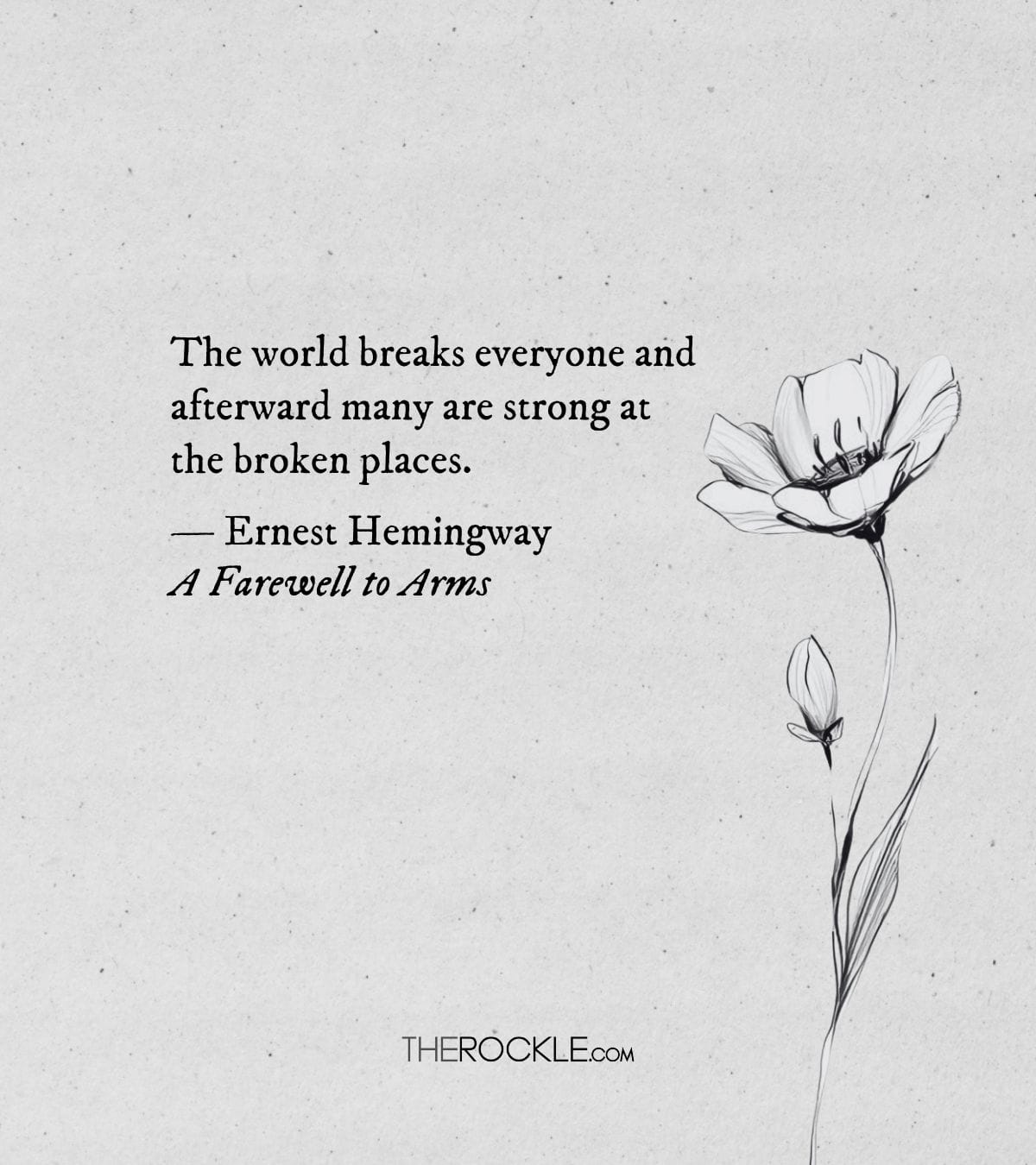 Hemingway's quote about resilience