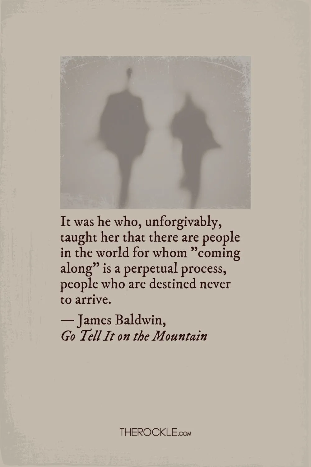 James Baldwin on the lack of personal growth