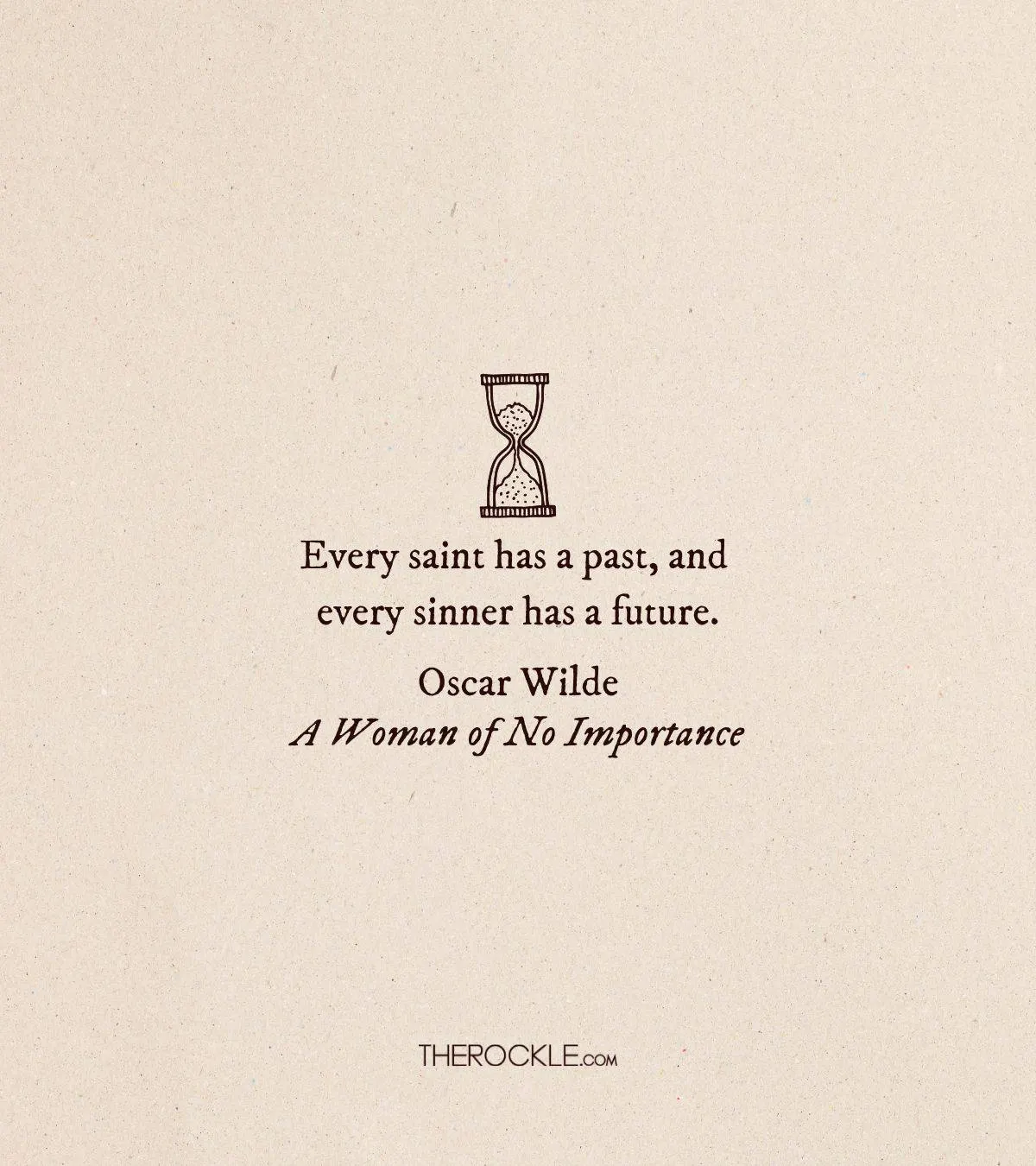 Oscar Wilde quote about redemption