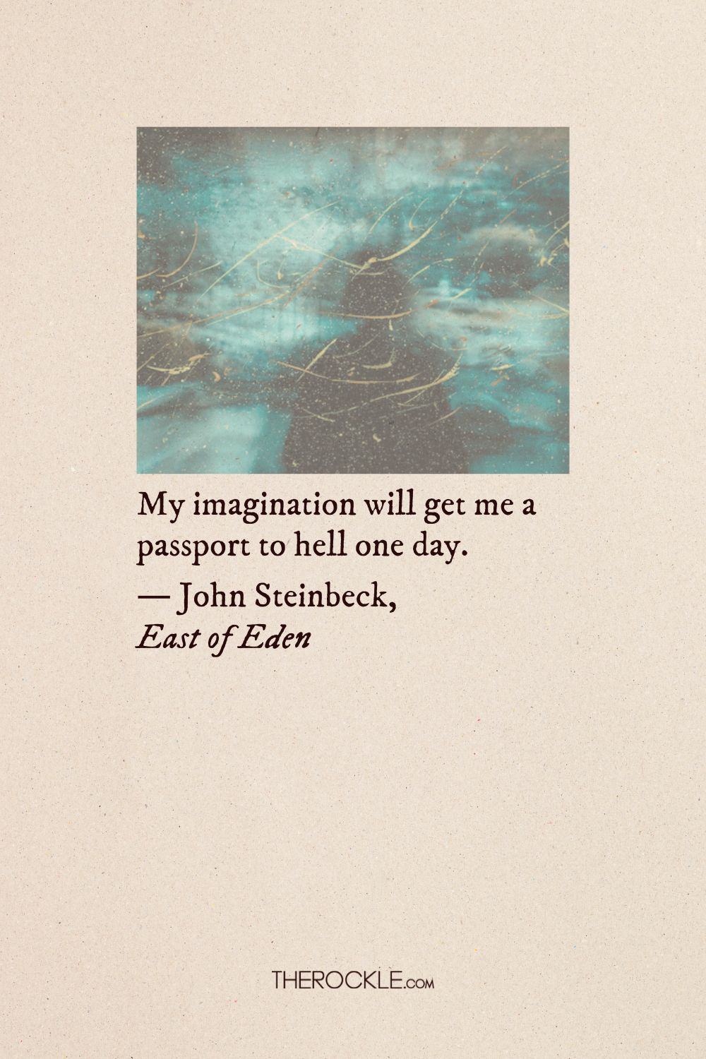 Steinbeck's quote about imagination