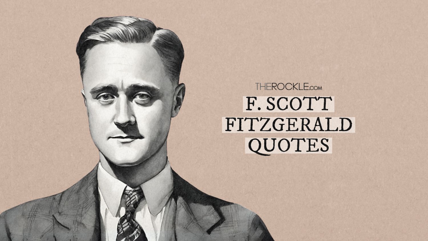 Drawing of F. Scott Fitzgerald