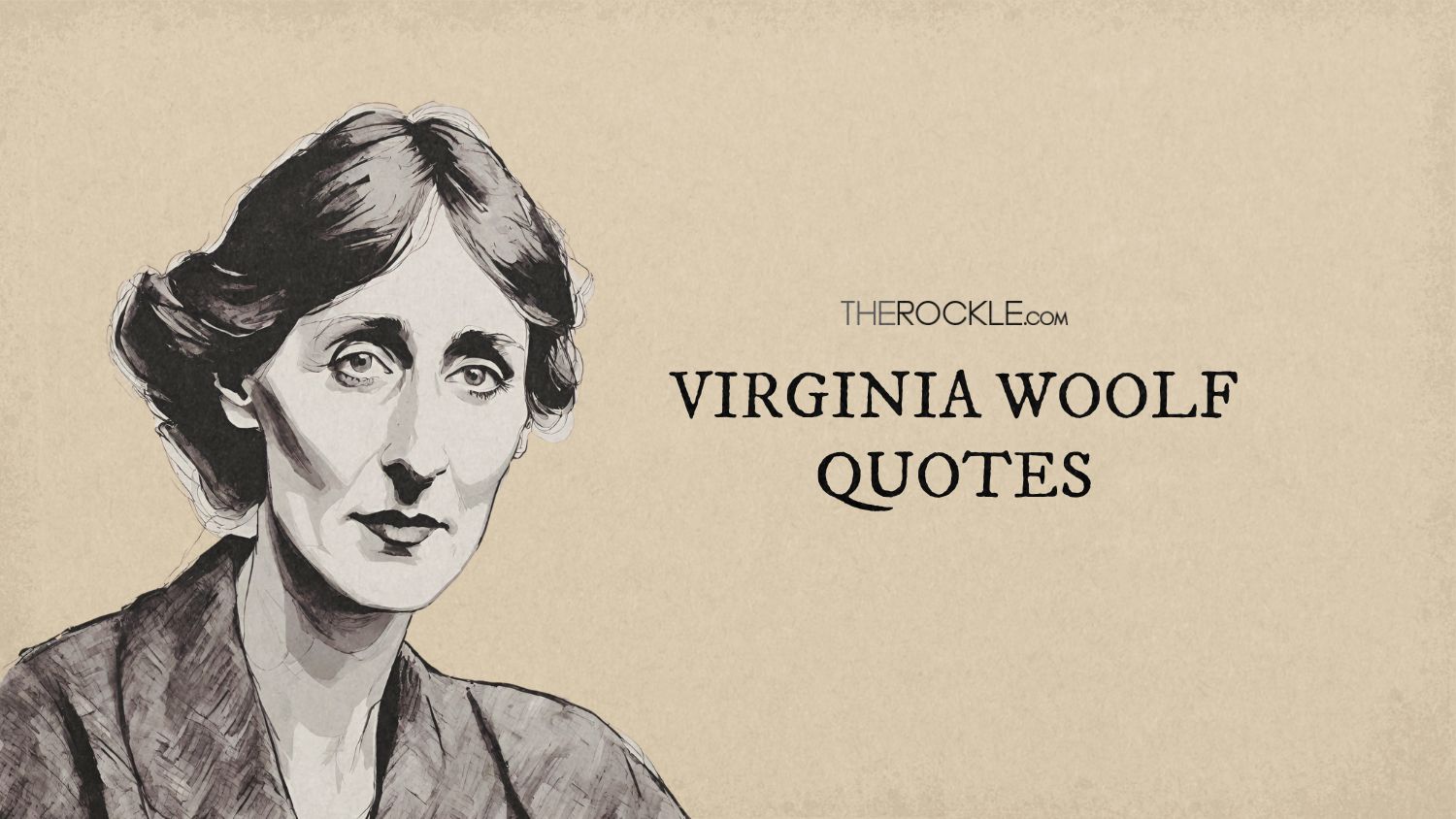 Drawing of Virginia Woolf