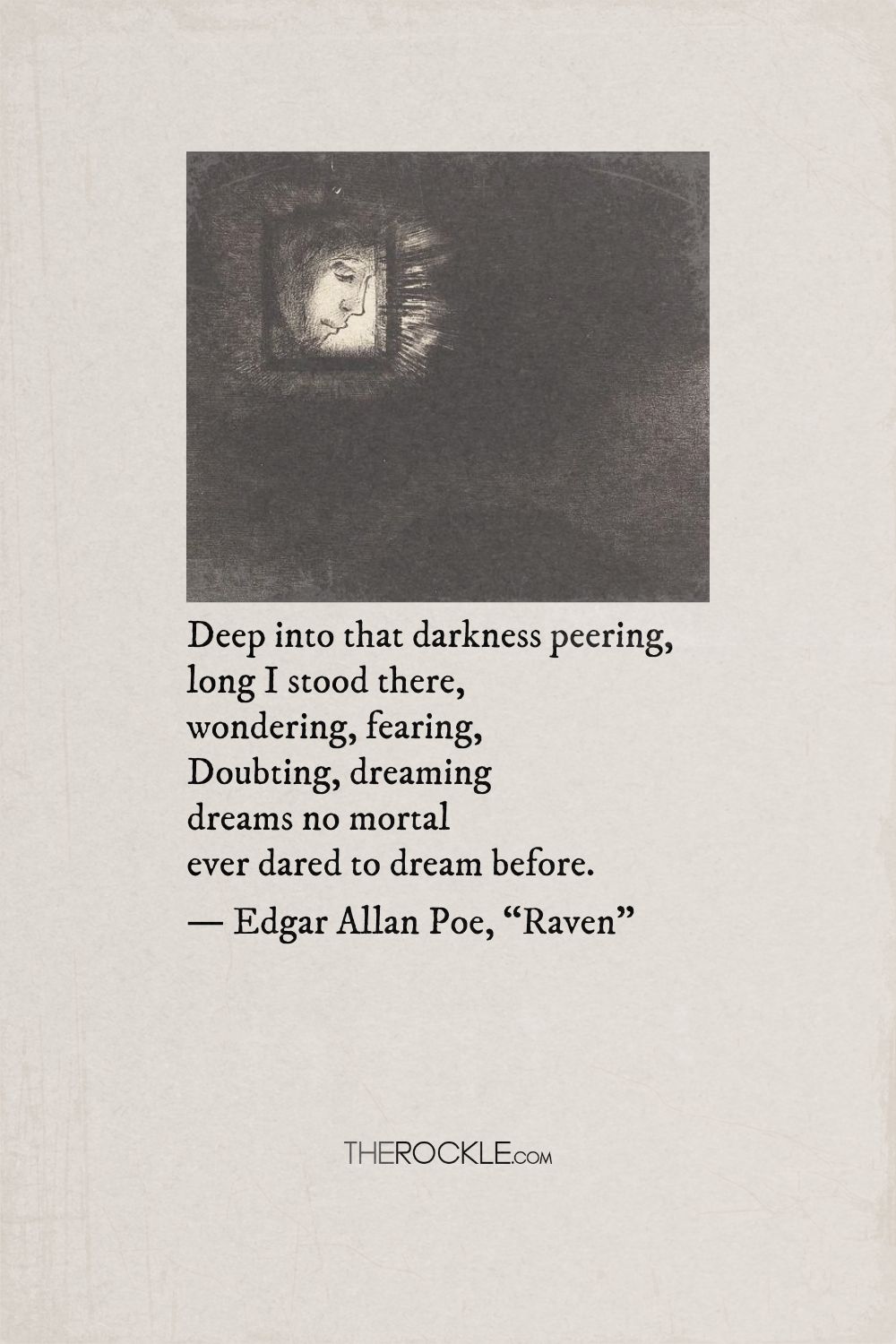 Quote from the poem Raven