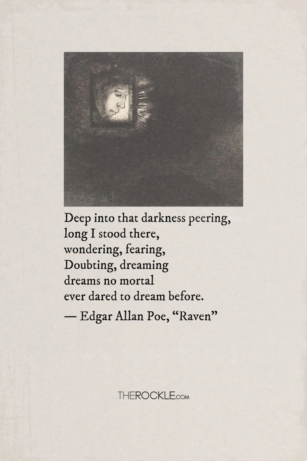Quote from the poem Raven