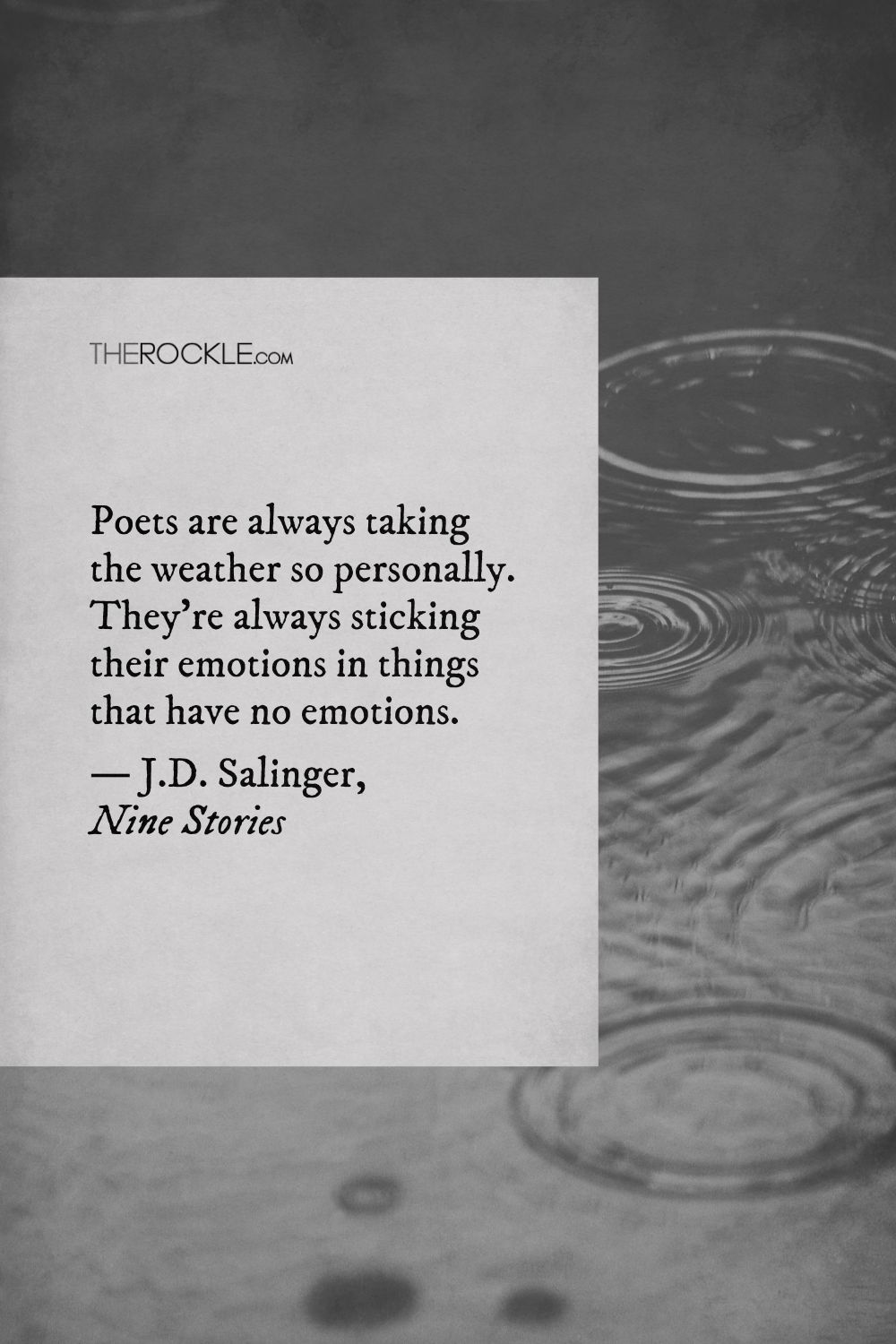 Salinger's quote about poets