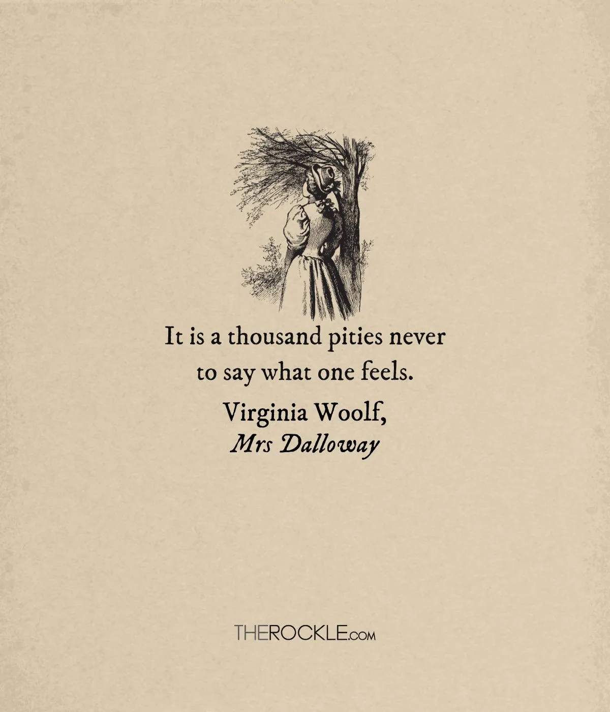 Virginia Woolf on expressing true feelings
