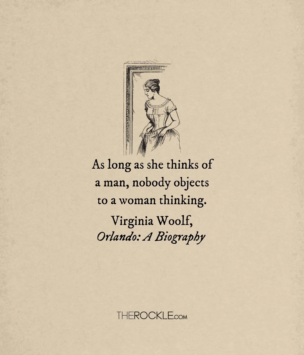 Virginia Woolf quote on gender expectations