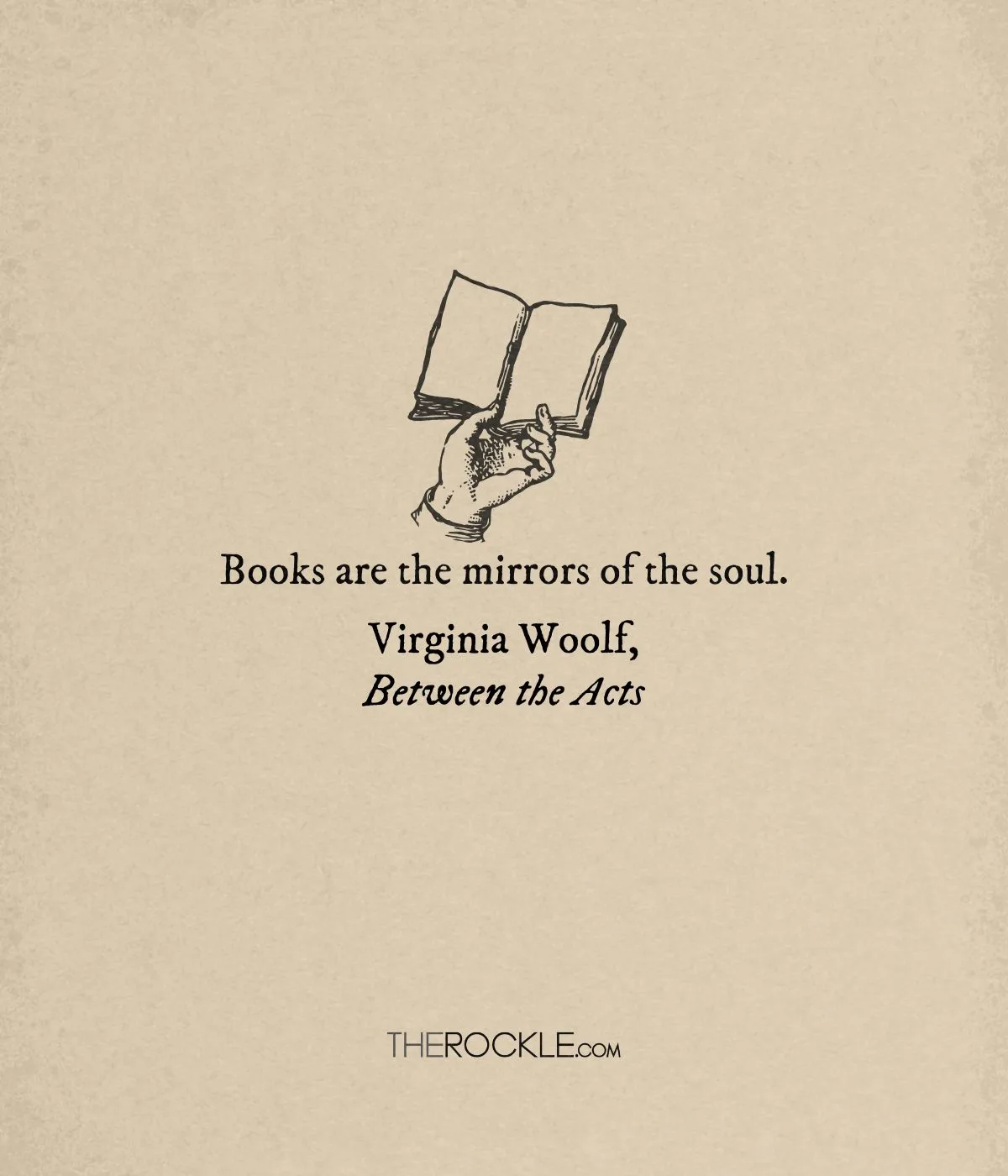 Virginia Woolf quote about books