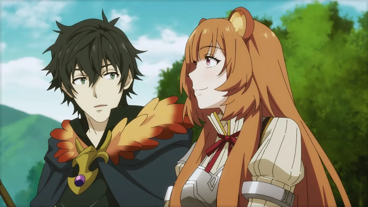 Naofumi and Raphtalia from The Rising of the Shield Hero