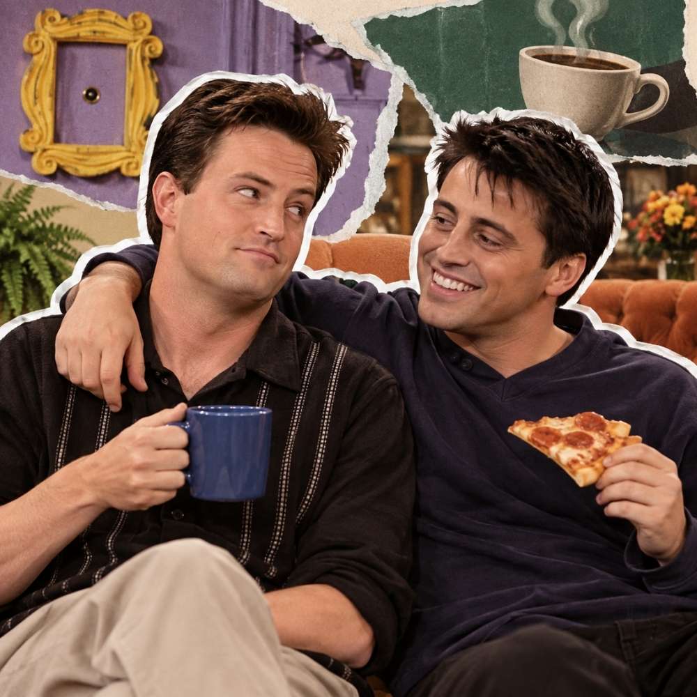 Chandler and Joey from Friends