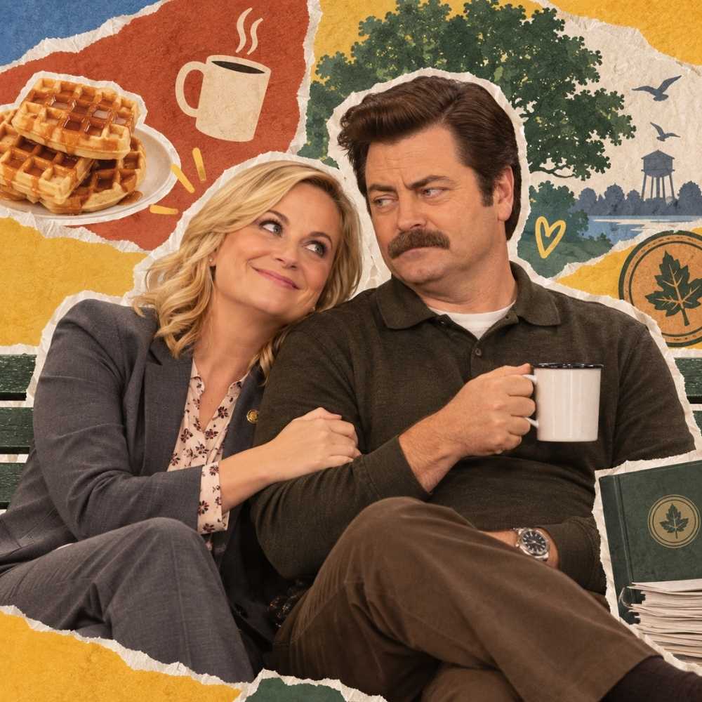 Leslie and Ron from Parks and Recreation