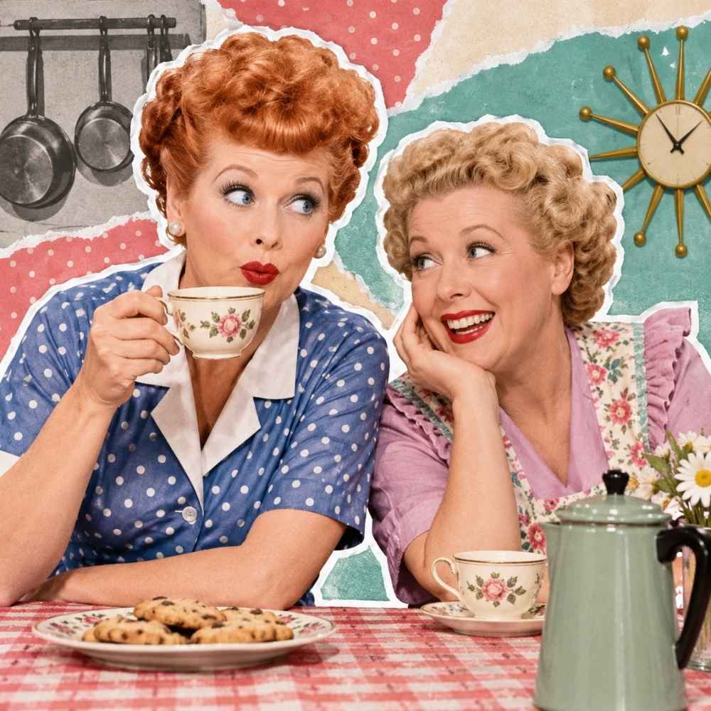 Lucy and Ethel from I Love Lucy