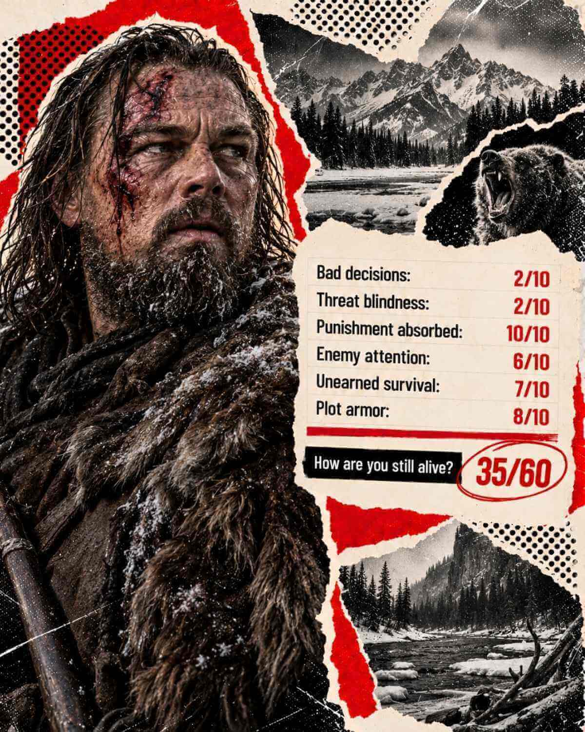 hugh glass the revenant scorecard
